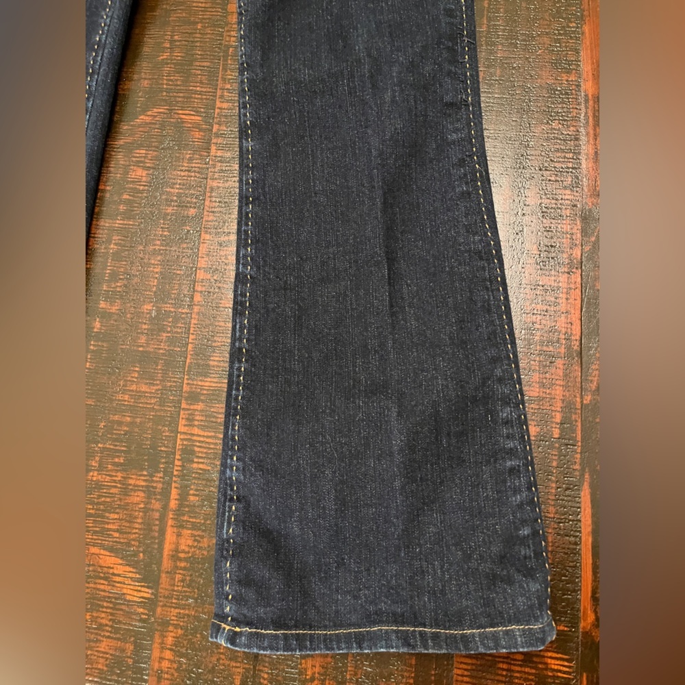 Bishop Of Seventh Jeans Size 31 Anthropologie Y2K Jeans Low Rise Bootcut Dark - Picture 4 of 16